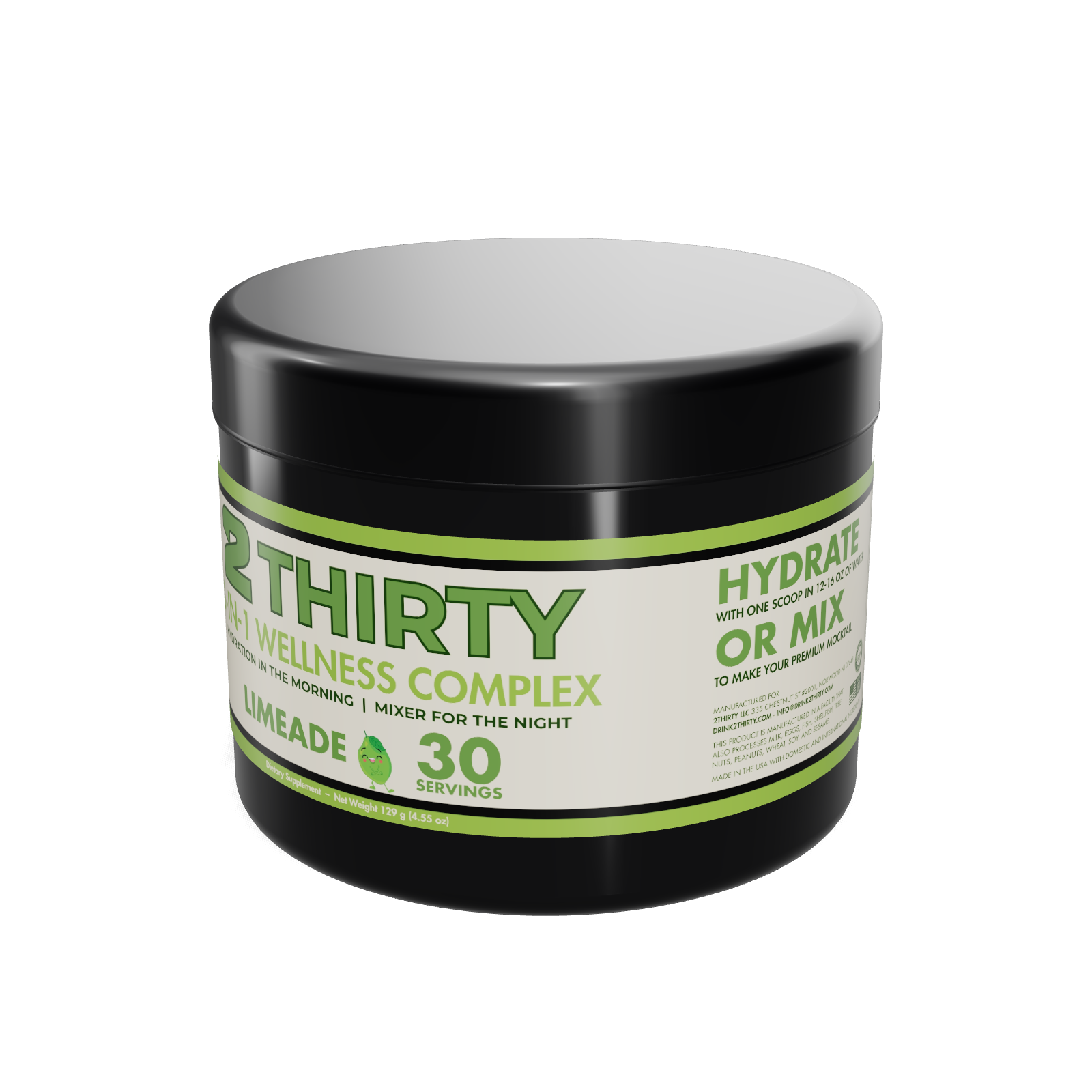 2THIRTY Limeade tub, left three-quarter angle